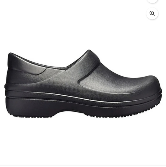 Crocs Women's Neria Pro Work Black Clog Size 7 - Picture 2 of 8